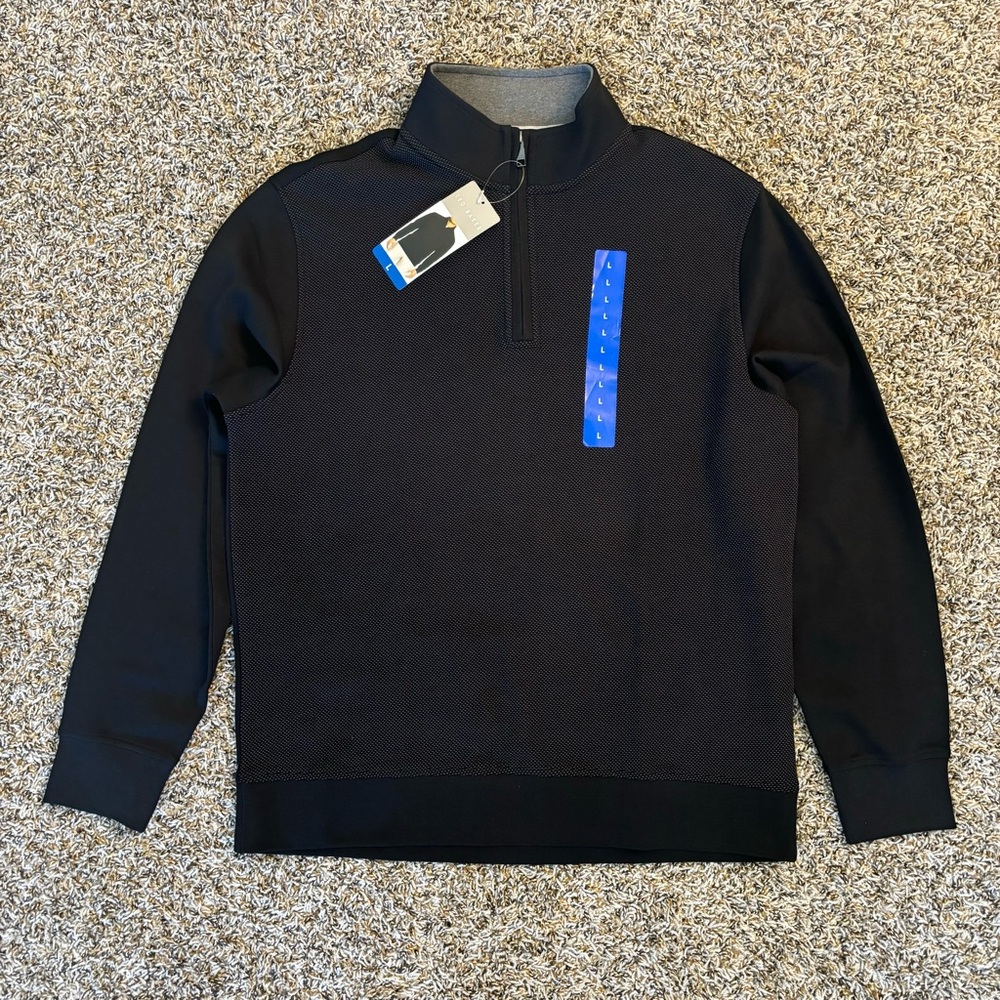 Ted Baker Men's Black Zip-Up Sweater